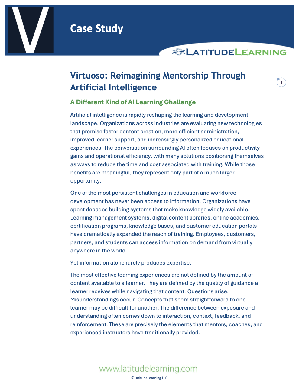 Virtuoso Training Program Case Study